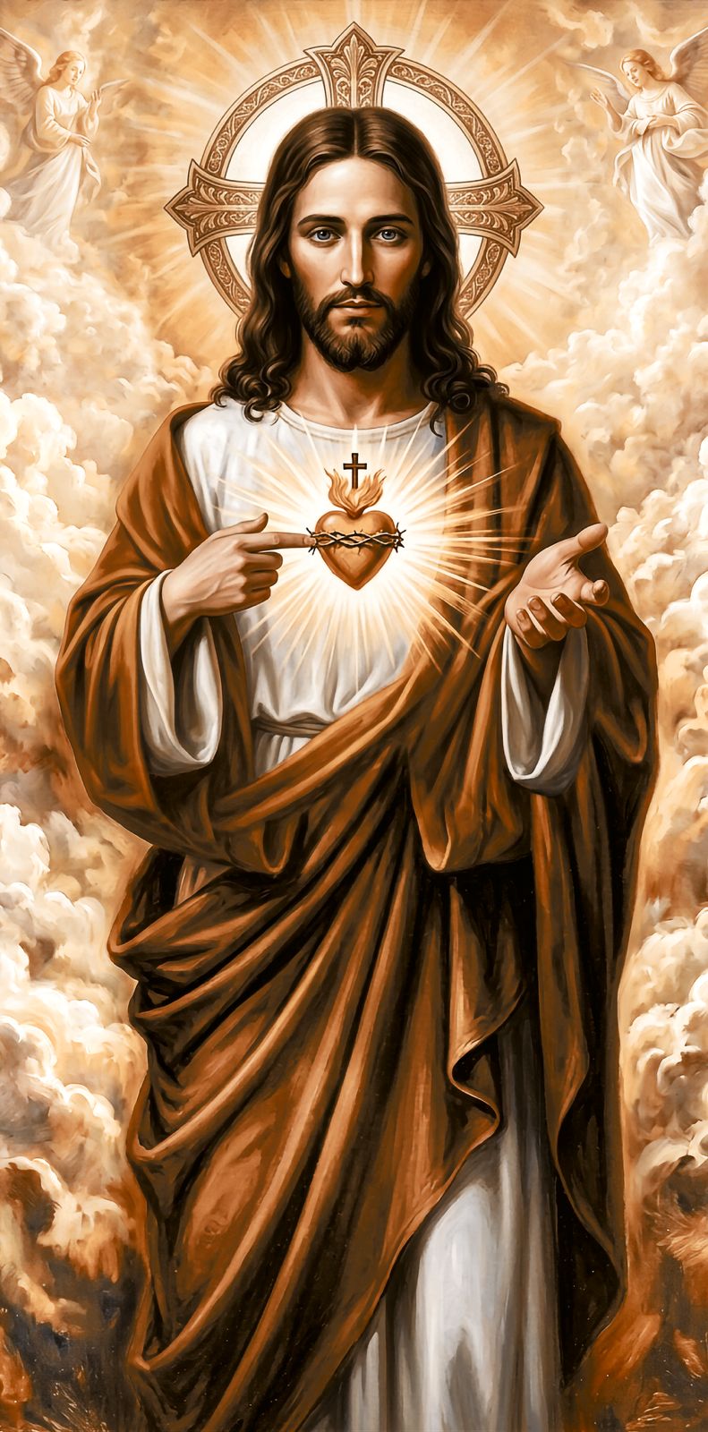 Sagrado Coração de Jesus 56x117