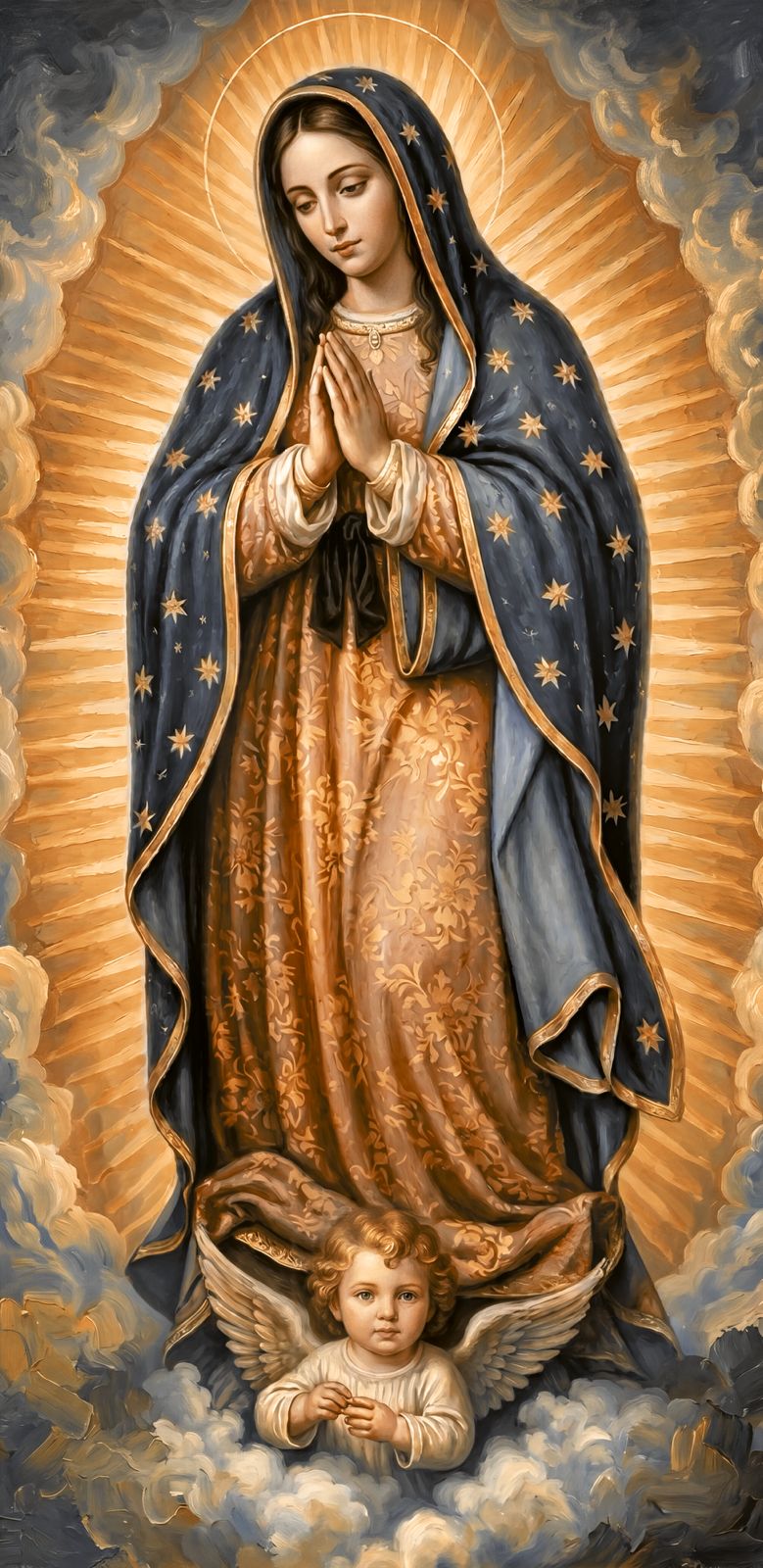 Virgem de Guadalupe 56x117